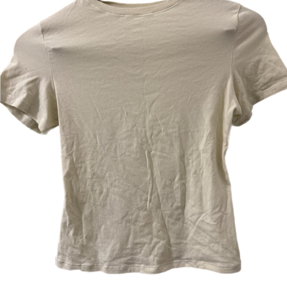 SKIMS Cream Short Sleeve Tee